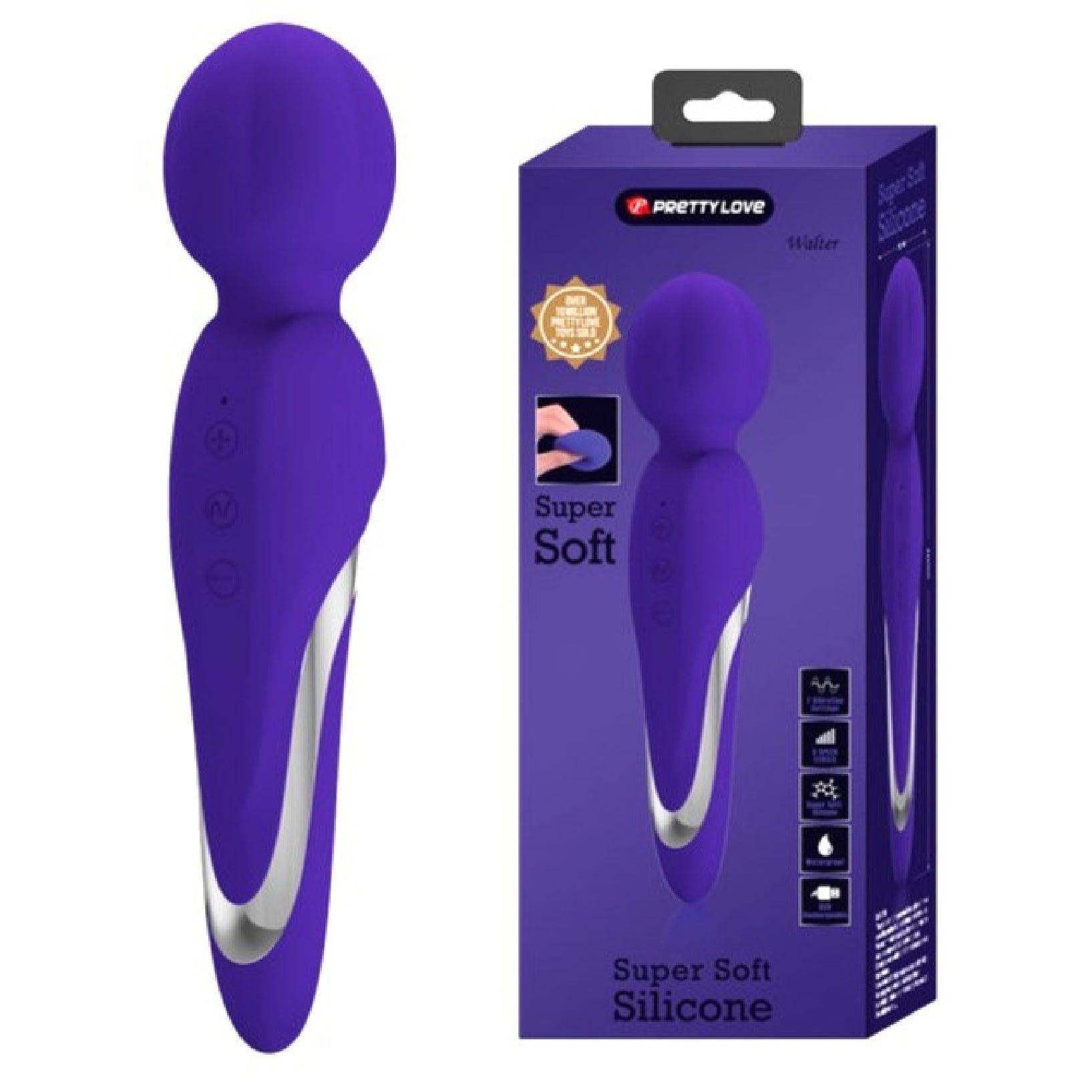 Walter Super Soft Silicone Wand - Violet -