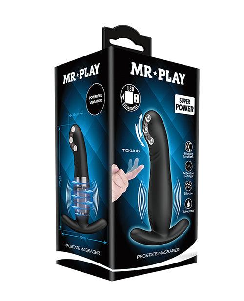 Mr. Play Rolling Bead Prostate Massager - Black -