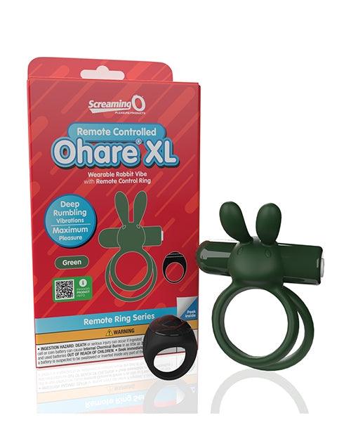 Screaming O Ohare Remote Controlled Vibrating Ring - XL Green -