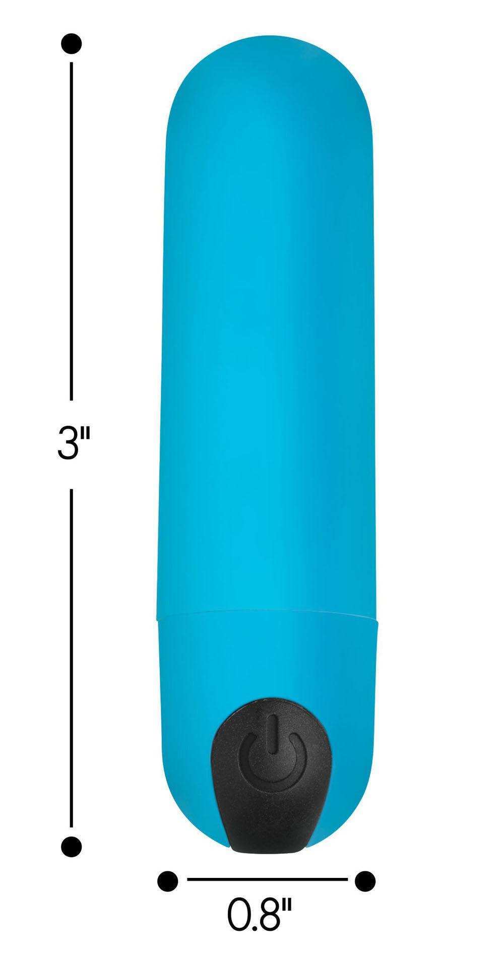 Bang Vibrating Bullet With Remote Control - Blue -