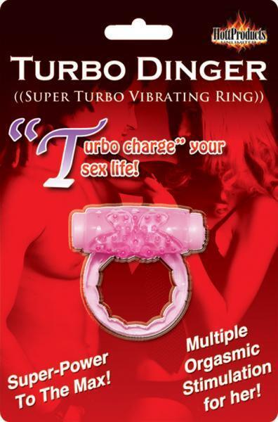 Humm Dinger Turbo Vibrating Cock Ring Pink -
