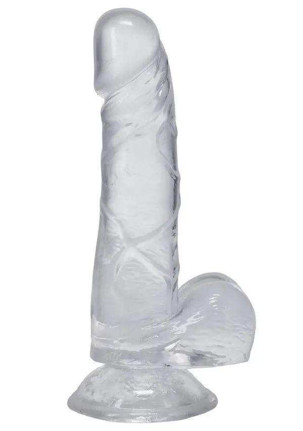 In a bag dick 6 inch clear -