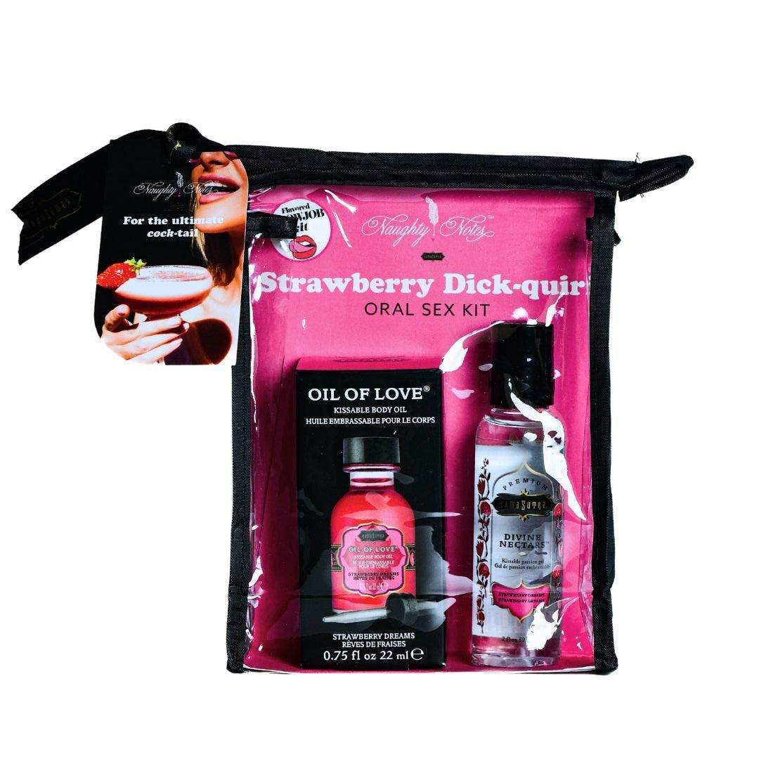 Strawberry Dick-Quiri Oral Sex Kit - .75 Oz -