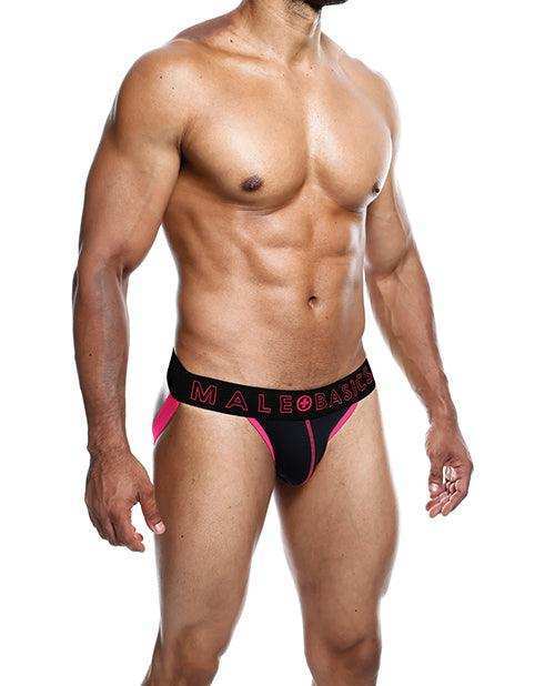 Male Basics Neon Jockstrap Coral LG -