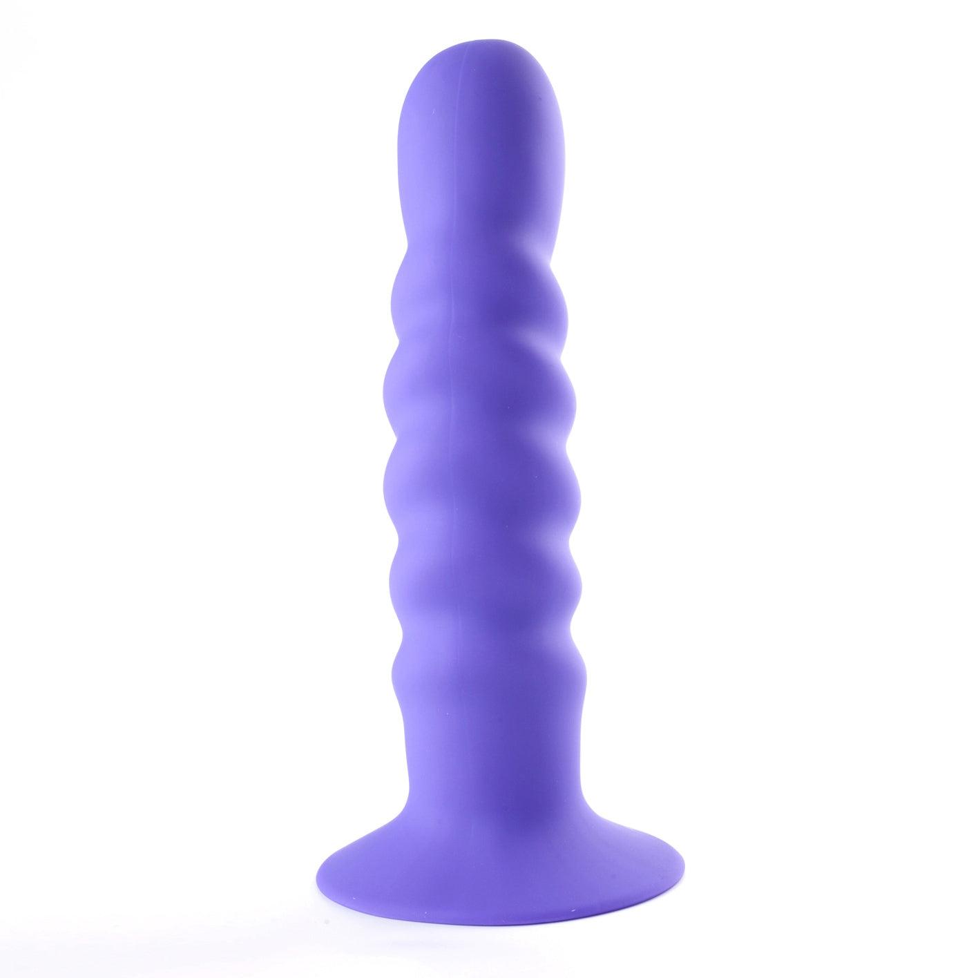 Kendall Silicone Dong Swirled Satin Finish - Neon Purple -