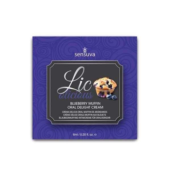 Lic o licious oral delight cream blueberry muffin 6ml