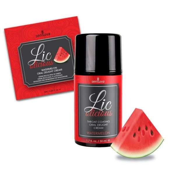 Lic o licious oral delight cream watermelon 6ml packet