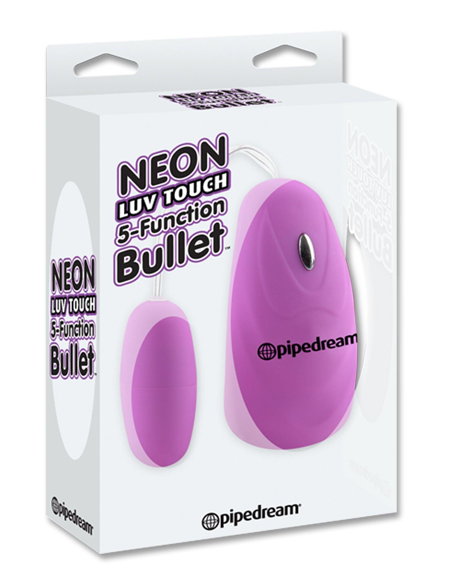 Neon Luv Touch 5 Function Bullet - Purple -