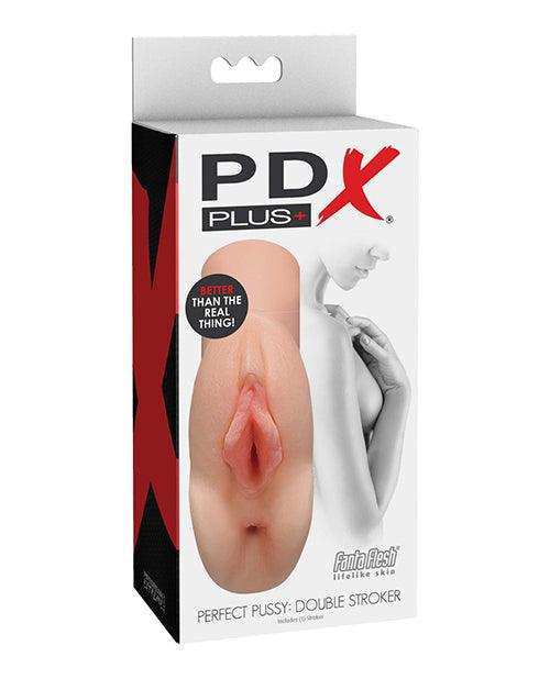 PDX Perfect Pussy Double Stroker - Ivory -