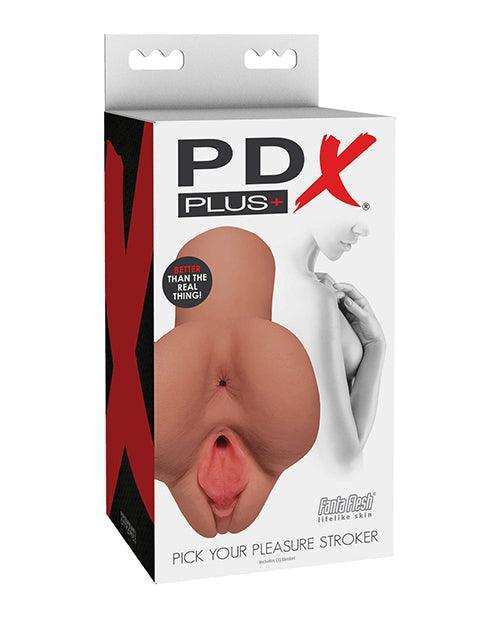 PDX Plus Pick Your Pleasure Stroker - Tan -