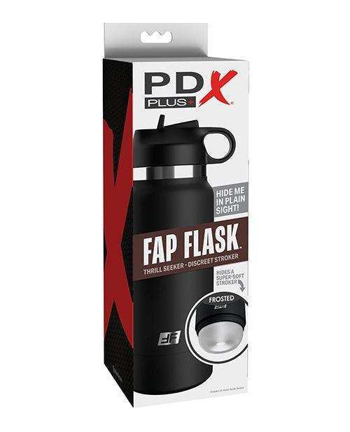 PDX Plus Fap Flask Thrill Seeker Stroker - Frosted/Black -