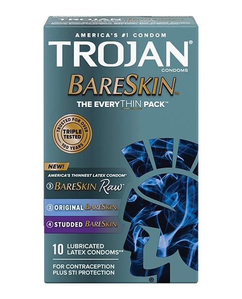 Trojan BareSkin EveryTHIN Condom - Variety Pack of 10 -