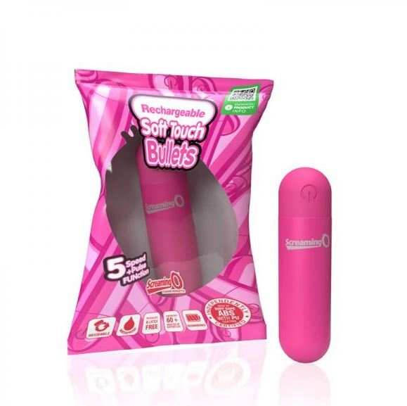 Screaming o soft touch rechargeable bullets - pink