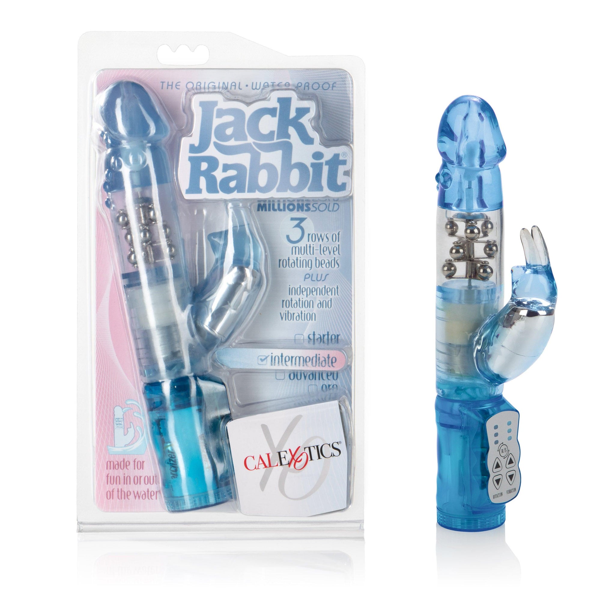 Waterproof Jack Rabbit Floating Beads - Blue -