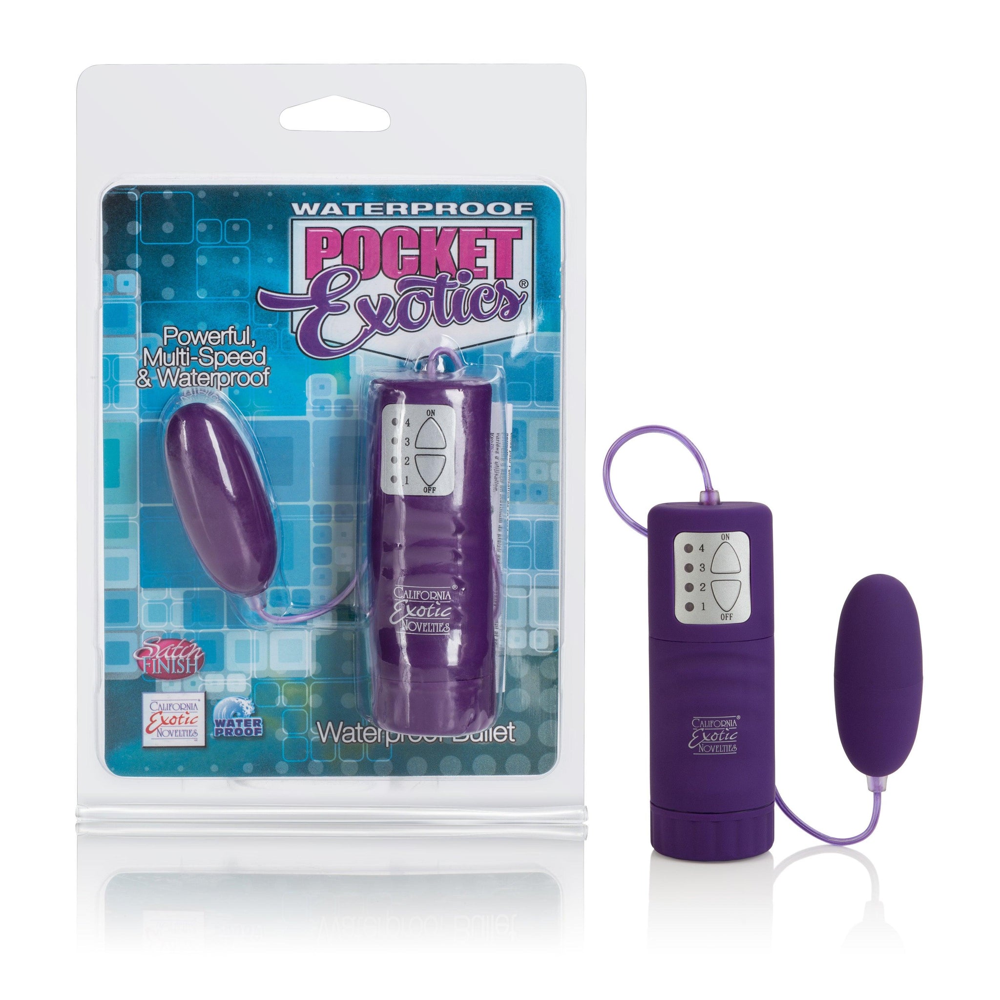 Waterproof Pocket Exotics Waterproof Bullet - Purple -