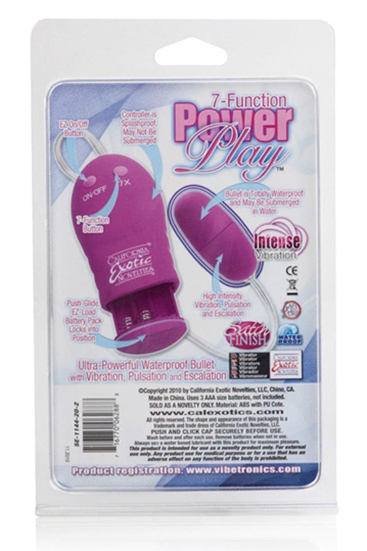 7-Function Power Play Bullet - Pink -