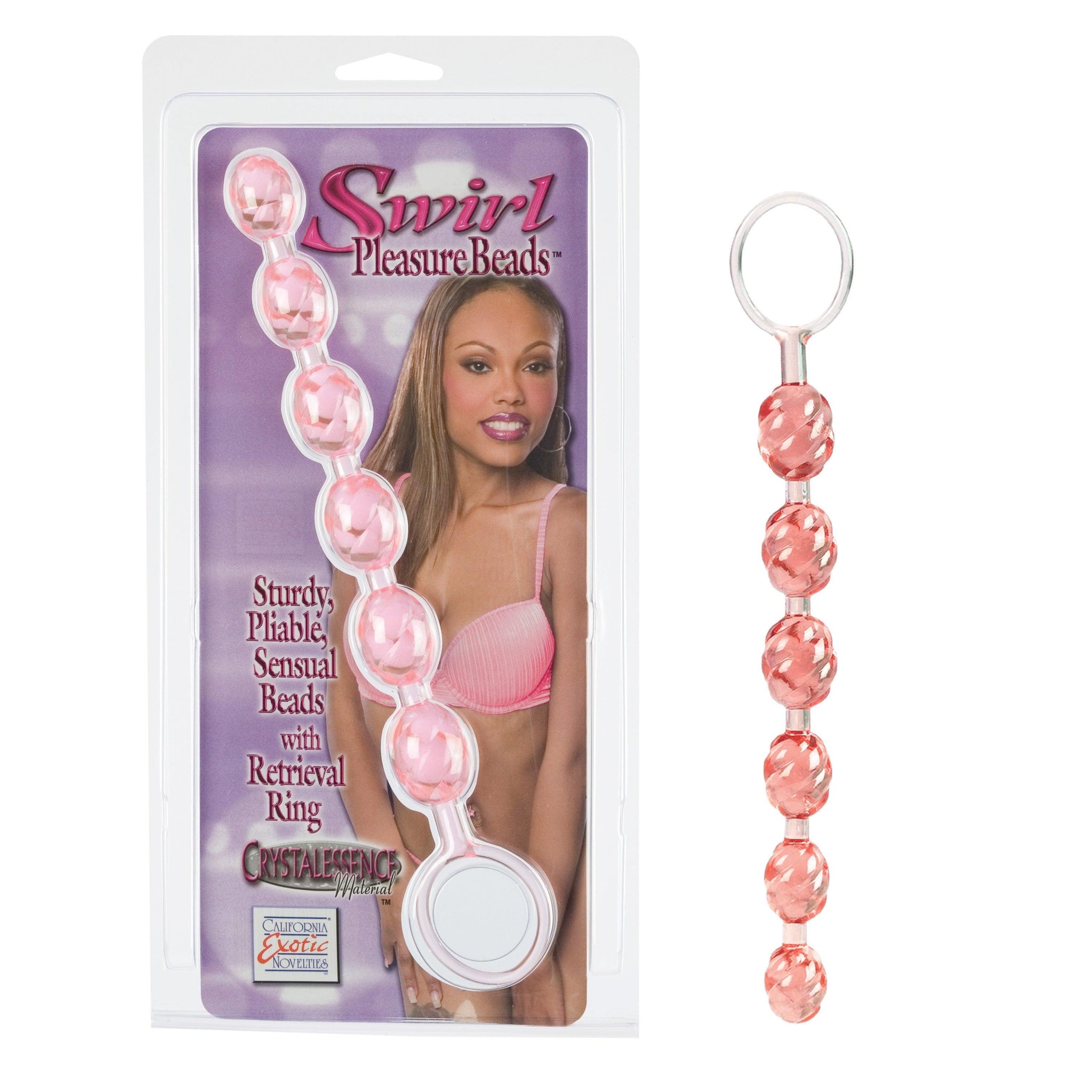 Swirl Pleasure Beads - Pink -