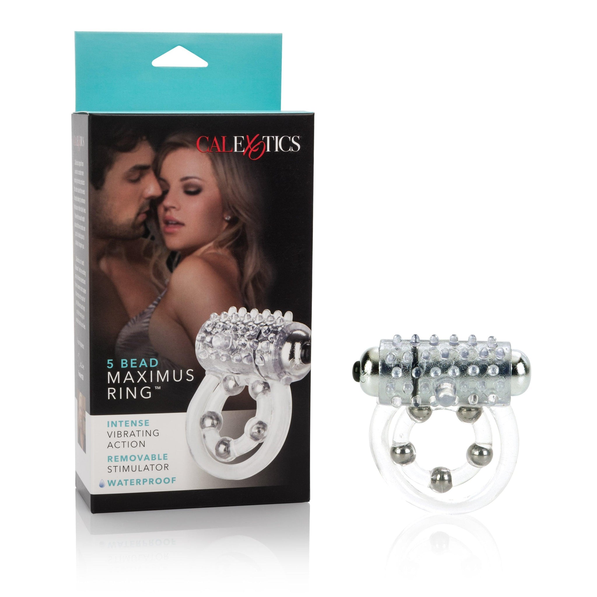 Maximus Enhancement Ring 5 Stroker Beads - Clear -