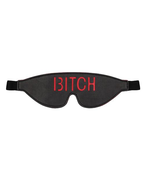 Shots Ouch Bitch Blindfold - Black -