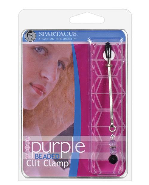 Spartacus Beaded Clit Clamp - Purple -