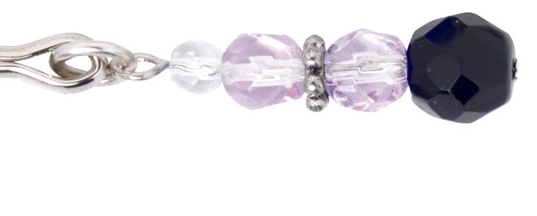 Tweezer clit clamp w/purple beads -