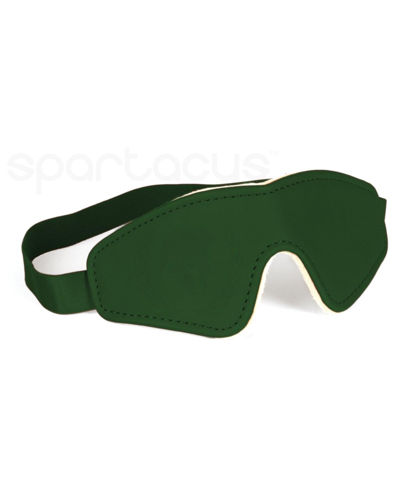 Spartacus PU Blindfold w/Plush Lining - Green -