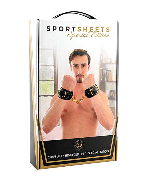 Sportsheets Cuffs & Blindfold Set - Special Edition -