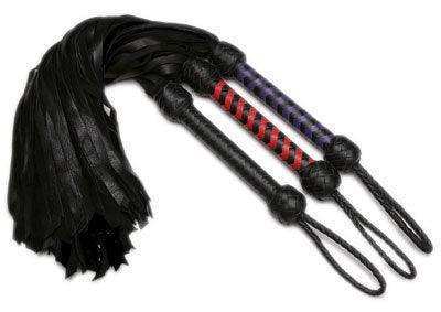 Strict Leather Premium Deerskin Flogger- Red -